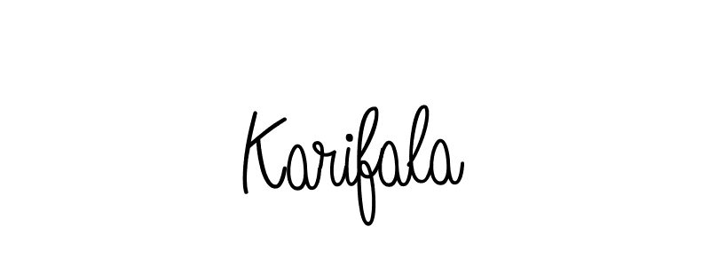 How to make Karifala signature? Angelique-Rose-font-FFP is a professional autograph style. Create handwritten signature for Karifala name. Karifala signature style 5 images and pictures png