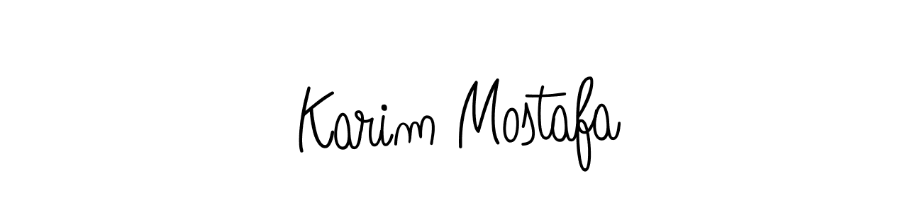 Make a beautiful signature design for name Karim Mostafa. With this signature (Angelique-Rose-font-FFP) style, you can create a handwritten signature for free. Karim Mostafa signature style 5 images and pictures png