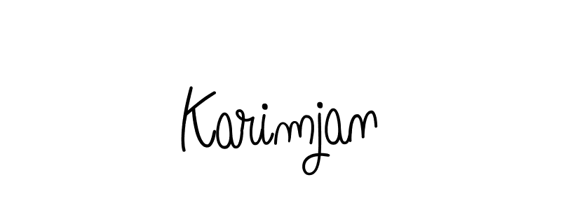 How to Draw Karimjan signature style? Angelique-Rose-font-FFP is a latest design signature styles for name Karimjan. Karimjan signature style 5 images and pictures png