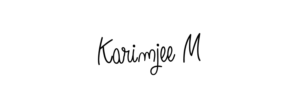 Make a beautiful signature design for name Karimjee M. With this signature (Angelique-Rose-font-FFP) style, you can create a handwritten signature for free. Karimjee M signature style 5 images and pictures png