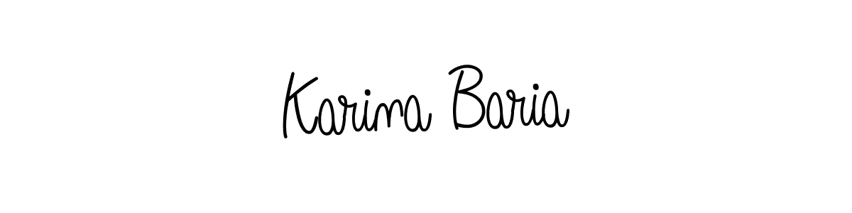 Also You can easily find your signature by using the search form. We will create Karina Baria name handwritten signature images for you free of cost using Angelique-Rose-font-FFP sign style. Karina Baria signature style 5 images and pictures png
