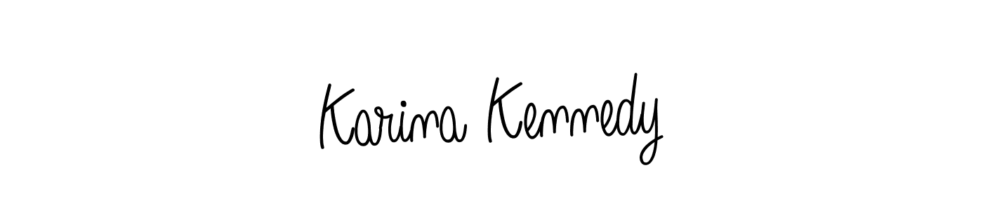Create a beautiful signature design for name Karina Kennedy. With this signature (Angelique-Rose-font-FFP) fonts, you can make a handwritten signature for free. Karina Kennedy signature style 5 images and pictures png