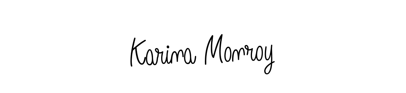 Check out images of Autograph of Karina Monroy name. Actor Karina Monroy Signature Style. Angelique-Rose-font-FFP is a professional sign style online. Karina Monroy signature style 5 images and pictures png