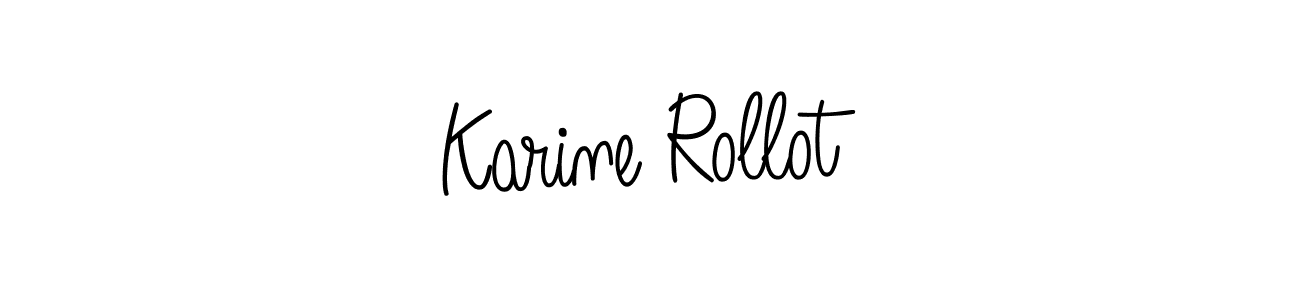 The best way (Angelique-Rose-font-FFP) to make a short signature is to pick only two or three words in your name. The name Karine Rollot include a total of six letters. For converting this name. Karine Rollot signature style 5 images and pictures png