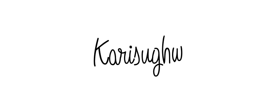 How to make Karisughw name signature. Use Angelique-Rose-font-FFP style for creating short signs online. This is the latest handwritten sign. Karisughw signature style 5 images and pictures png