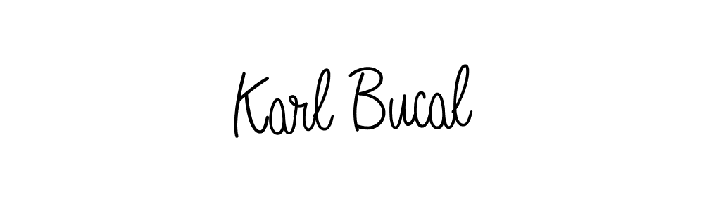 Karl Bucal stylish signature style. Best Handwritten Sign (Angelique-Rose-font-FFP) for my name. Handwritten Signature Collection Ideas for my name Karl Bucal. Karl Bucal signature style 5 images and pictures png