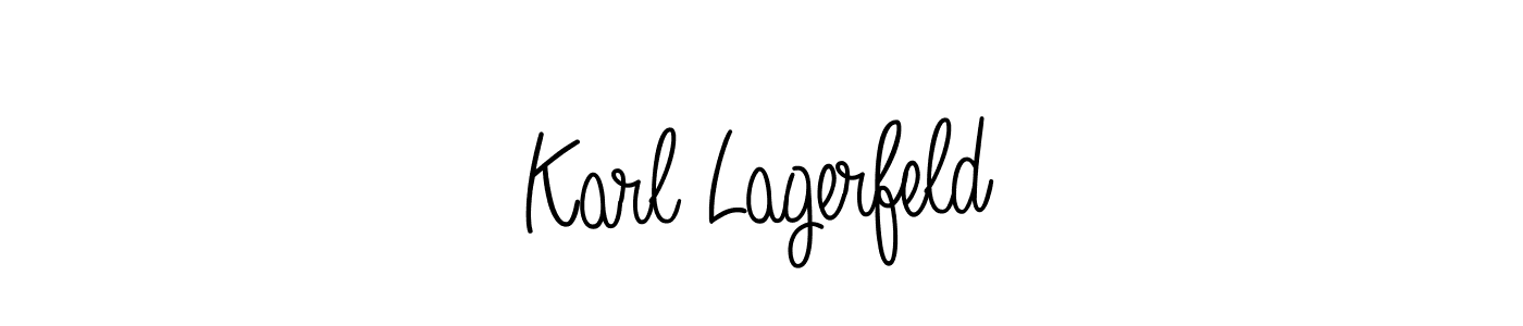 Create a beautiful signature design for name Karl Lagerfeld. With this signature (Angelique-Rose-font-FFP) fonts, you can make a handwritten signature for free. Karl Lagerfeld signature style 5 images and pictures png