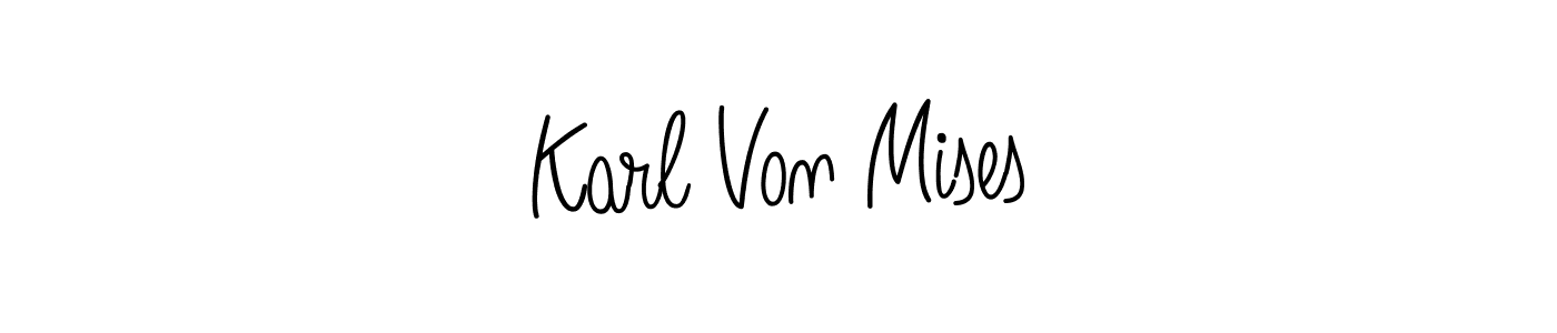 You should practise on your own different ways (Angelique-Rose-font-FFP) to write your name (Karl Von Mises) in signature. don't let someone else do it for you. Karl Von Mises signature style 5 images and pictures png