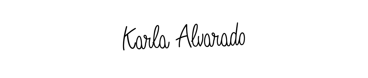 Check out images of Autograph of Karla Alvarado name. Actor Karla Alvarado Signature Style. Angelique-Rose-font-FFP is a professional sign style online. Karla Alvarado signature style 5 images and pictures png