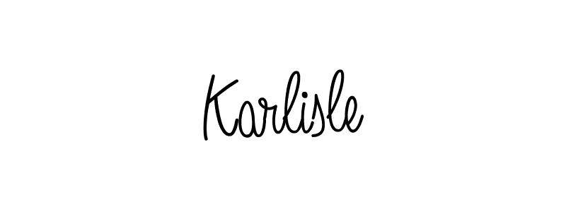 Best and Professional Signature Style for Karlisle. Angelique-Rose-font-FFP Best Signature Style Collection. Karlisle signature style 5 images and pictures png