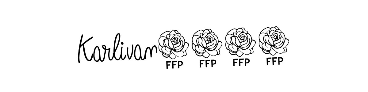 Best and Professional Signature Style for Karlivan1121. Angelique-Rose-font-FFP Best Signature Style Collection. Karlivan1121 signature style 5 images and pictures png