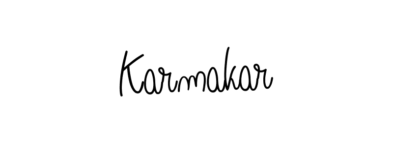 Make a beautiful signature design for name Karmakar. With this signature (Angelique-Rose-font-FFP) style, you can create a handwritten signature for free. Karmakar signature style 5 images and pictures png