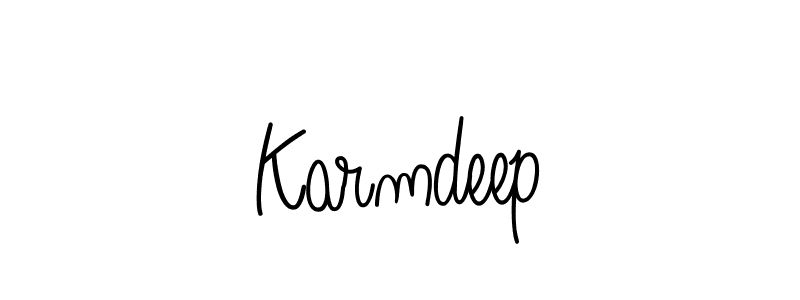 How to make Karmdeep signature? Angelique-Rose-font-FFP is a professional autograph style. Create handwritten signature for Karmdeep name. Karmdeep signature style 5 images and pictures png