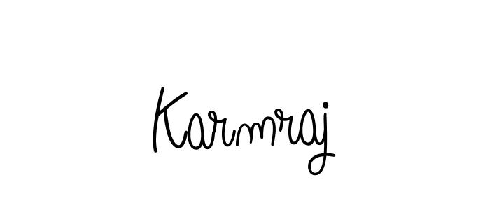 Karmraj stylish signature style. Best Handwritten Sign (Angelique-Rose-font-FFP) for my name. Handwritten Signature Collection Ideas for my name Karmraj. Karmraj signature style 5 images and pictures png