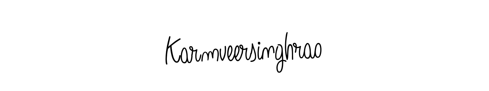 How to make Karmveersinghrao name signature. Use Angelique-Rose-font-FFP style for creating short signs online. This is the latest handwritten sign. Karmveersinghrao signature style 5 images and pictures png
