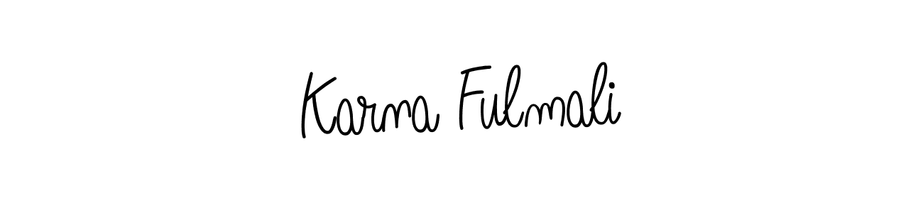 Once you've used our free online signature maker to create your best signature Angelique-Rose-font-FFP style, it's time to enjoy all of the benefits that Karna Fulmali name signing documents. Karna Fulmali signature style 5 images and pictures png