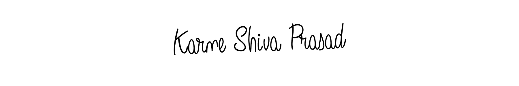 How to make Karne Shiva Prasad name signature. Use Angelique-Rose-font-FFP style for creating short signs online. This is the latest handwritten sign. Karne Shiva Prasad signature style 5 images and pictures png