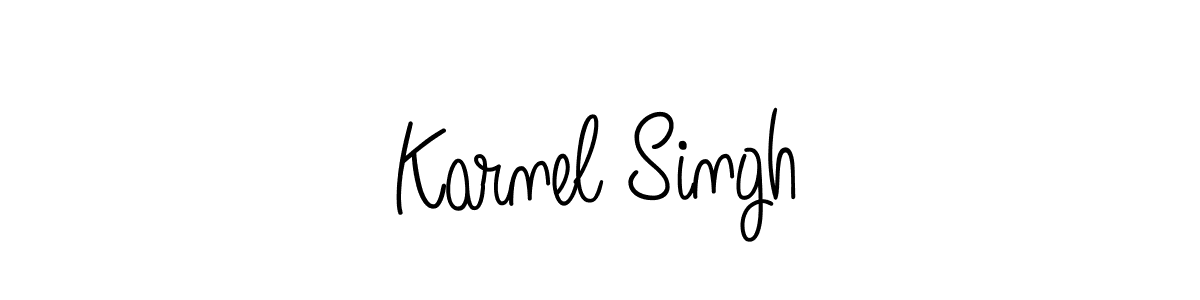 How to Draw Karnel Singh signature style? Angelique-Rose-font-FFP is a latest design signature styles for name Karnel Singh. Karnel Singh signature style 5 images and pictures png