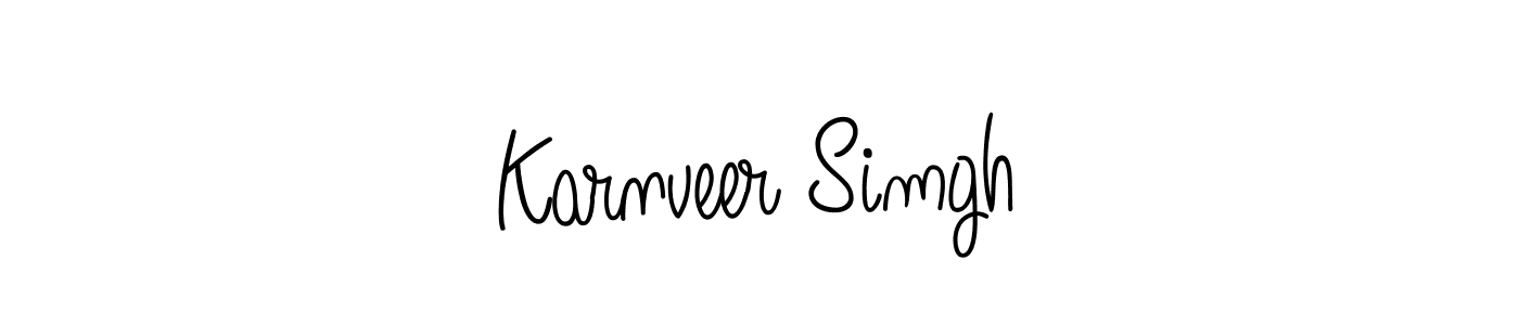 How to Draw Karnveer Simgh signature style? Angelique-Rose-font-FFP is a latest design signature styles for name Karnveer Simgh. Karnveer Simgh signature style 5 images and pictures png