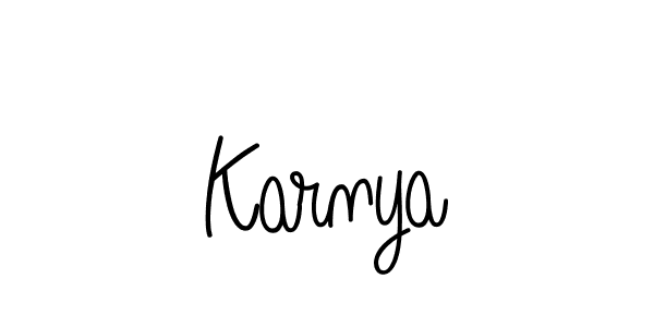 Once you've used our free online signature maker to create your best signature Angelique-Rose-font-FFP style, it's time to enjoy all of the benefits that Karnya name signing documents. Karnya signature style 5 images and pictures png