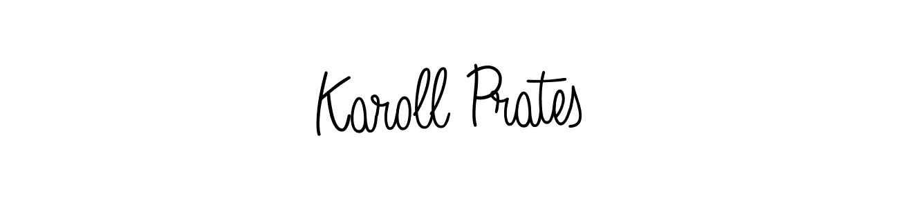 The best way (Angelique-Rose-font-FFP) to make a short signature is to pick only two or three words in your name. The name Karoll Prates include a total of six letters. For converting this name. Karoll Prates signature style 5 images and pictures png