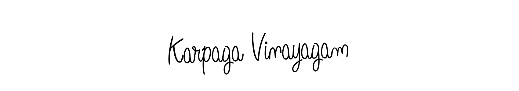 if you are searching for the best signature style for your name Karpaga Vinayagam. so please give up your signature search. here we have designed multiple signature styles  using Angelique-Rose-font-FFP. Karpaga Vinayagam signature style 5 images and pictures png