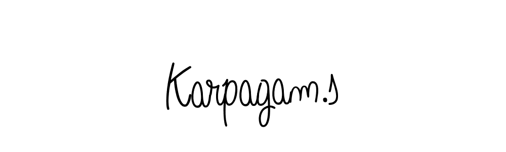 How to make Karpagam.s signature? Angelique-Rose-font-FFP is a professional autograph style. Create handwritten signature for Karpagam.s name. Karpagam.s signature style 5 images and pictures png