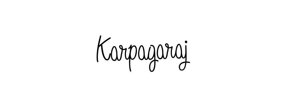 Use a signature maker to create a handwritten signature online. With this signature software, you can design (Angelique-Rose-font-FFP) your own signature for name Karpagaraj. Karpagaraj signature style 5 images and pictures png