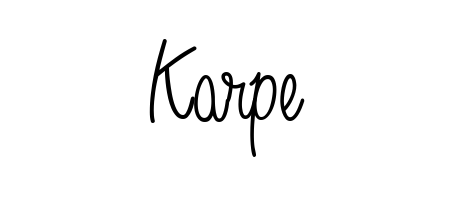 Express your personality with a custom Karpe signature crafted with Angelique-Rose-font-FFP typography. Free transparent PNG download available. Karpe signature style 5 images and pictures png