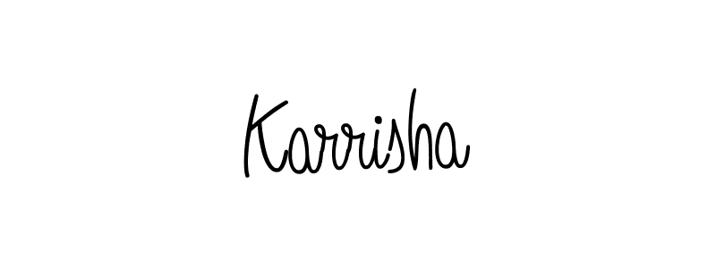 Make a beautiful signature design for name Karrisha. Use this online signature maker to create a handwritten signature for free. Karrisha signature style 5 images and pictures png