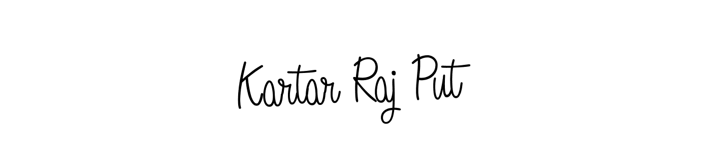 How to make Kartar Raj Put name signature. Use Angelique-Rose-font-FFP style for creating short signs online. This is the latest handwritten sign. Kartar Raj Put signature style 5 images and pictures png