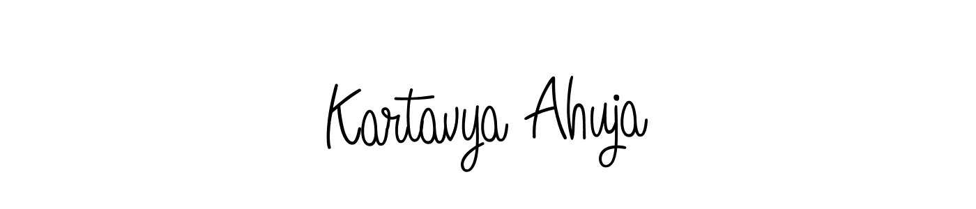 You should practise on your own different ways (Angelique-Rose-font-FFP) to write your name (Kartavya Ahuja) in signature. don't let someone else do it for you. Kartavya Ahuja signature style 5 images and pictures png