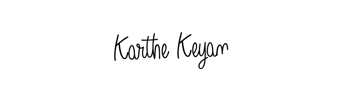 Make a short Karthe Keyan signature style. Manage your documents anywhere anytime using Angelique-Rose-font-FFP. Create and add eSignatures, submit forms, share and send files easily. Karthe Keyan signature style 5 images and pictures png