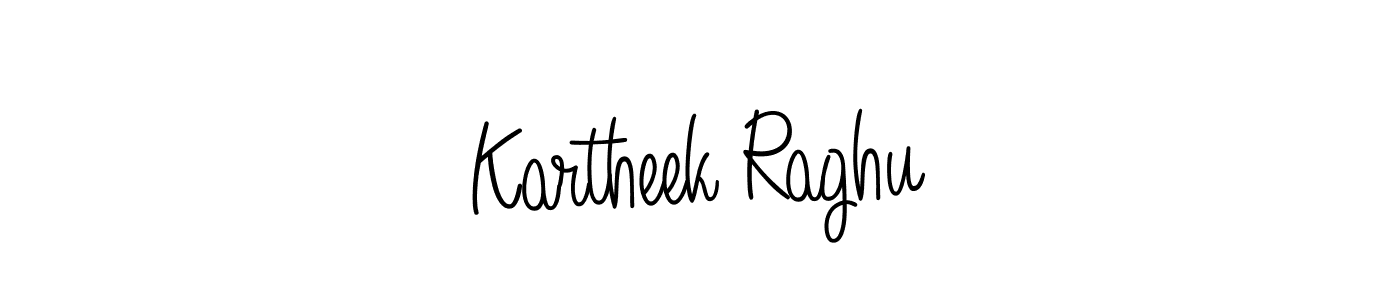 Kartheek Raghu stylish signature style. Best Handwritten Sign (Angelique-Rose-font-FFP) for my name. Handwritten Signature Collection Ideas for my name Kartheek Raghu. Kartheek Raghu signature style 5 images and pictures png