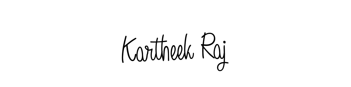 Make a beautiful signature design for name Kartheek Raj. With this signature (Angelique-Rose-font-FFP) style, you can create a handwritten signature for free. Kartheek Raj signature style 5 images and pictures png