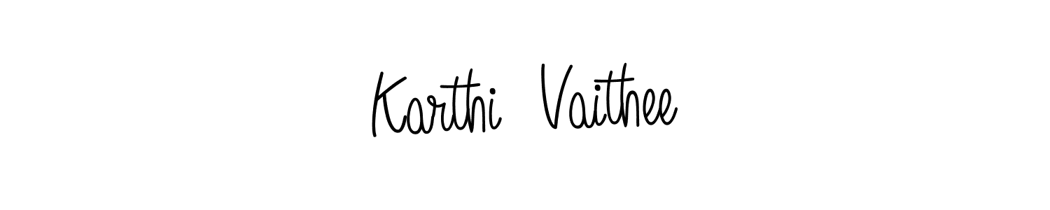 Angelique-Rose-font-FFP is a professional signature style that is perfect for those who want to add a touch of class to their signature. It is also a great choice for those who want to make their signature more unique. Get Karthi  Vaithee name to fancy signature for free. Karthi  Vaithee signature style 5 images and pictures png