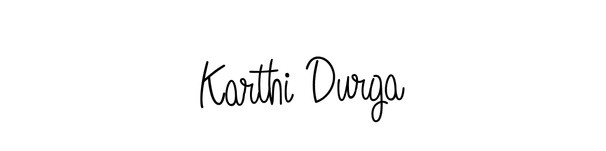 Design your own signature with our free online signature maker. With this signature software, you can create a handwritten (Angelique-Rose-font-FFP) signature for name Karthi Durga. Karthi Durga signature style 5 images and pictures png