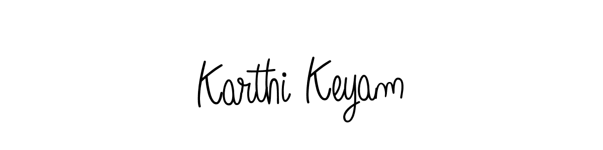 How to Draw Karthi Keyam signature style? Angelique-Rose-font-FFP is a latest design signature styles for name Karthi Keyam. Karthi Keyam signature style 5 images and pictures png