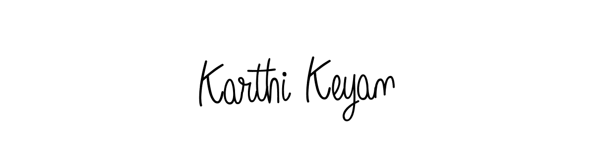 Design your own signature with our free online signature maker. With this signature software, you can create a handwritten (Angelique-Rose-font-FFP) signature for name Karthi Keyan. Karthi Keyan signature style 5 images and pictures png