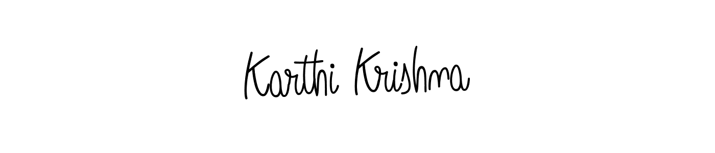 How to make Karthi Krishna signature? Angelique-Rose-font-FFP is a professional autograph style. Create handwritten signature for Karthi Krishna name. Karthi Krishna signature style 5 images and pictures png