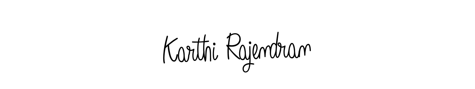 Make a beautiful signature design for name Karthi Rajendran. With this signature (Angelique-Rose-font-FFP) style, you can create a handwritten signature for free. Karthi Rajendran signature style 5 images and pictures png