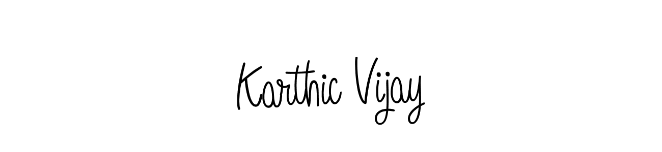 Karthic Vijay stylish signature style. Best Handwritten Sign (Angelique-Rose-font-FFP) for my name. Handwritten Signature Collection Ideas for my name Karthic Vijay. Karthic Vijay signature style 5 images and pictures png