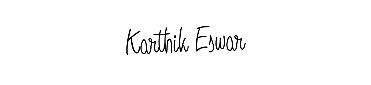 Create a beautiful signature design for name Karthik Eswar. With this signature (Angelique-Rose-font-FFP) fonts, you can make a handwritten signature for free. Karthik Eswar signature style 5 images and pictures png