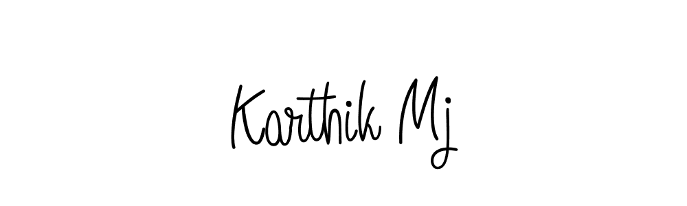 How to make Karthik Mj signature? Angelique-Rose-font-FFP is a professional autograph style. Create handwritten signature for Karthik Mj name. Karthik Mj signature style 5 images and pictures png