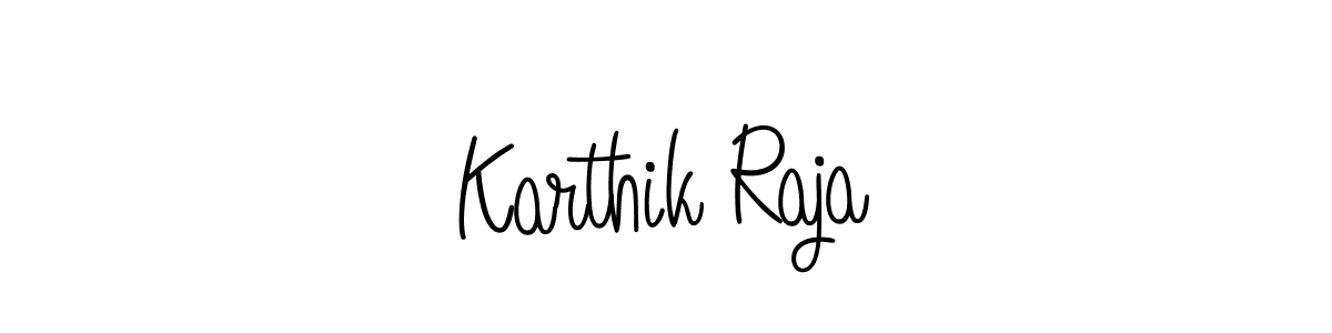 Karthik Raja stylish signature style. Best Handwritten Sign (Angelique-Rose-font-FFP) for my name. Handwritten Signature Collection Ideas for my name Karthik Raja. Karthik Raja signature style 5 images and pictures png
