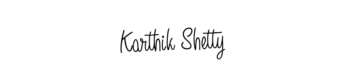 Create a beautiful signature design for name Karthik Shetty. With this signature (Angelique-Rose-font-FFP) fonts, you can make a handwritten signature for free. Karthik Shetty signature style 5 images and pictures png