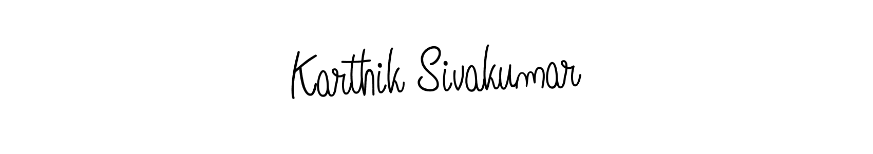 You should practise on your own different ways (Angelique-Rose-font-FFP) to write your name (Karthik Sivakumar) in signature. don't let someone else do it for you. Karthik Sivakumar signature style 5 images and pictures png