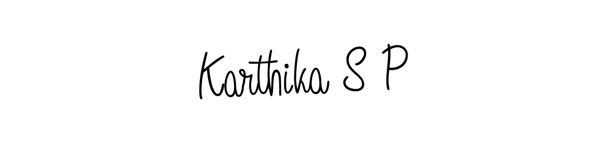 Best and Professional Signature Style for Karthika S P. Angelique-Rose-font-FFP Best Signature Style Collection. Karthika S P signature style 5 images and pictures png