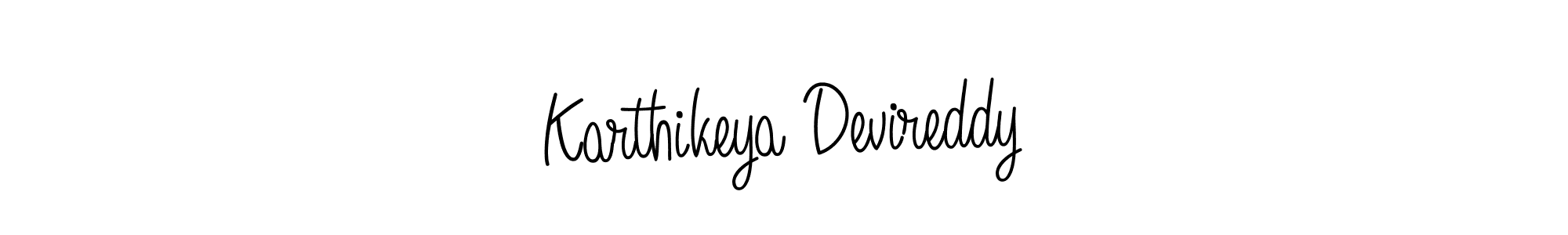 How to make Karthikeya Devireddy name signature. Use Angelique-Rose-font-FFP style for creating short signs online. This is the latest handwritten sign. Karthikeya Devireddy signature style 5 images and pictures png
