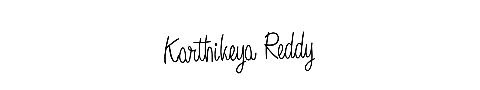Also we have Karthikeya Reddy name is the best signature style. Create professional handwritten signature collection using Angelique-Rose-font-FFP autograph style. Karthikeya Reddy signature style 5 images and pictures png